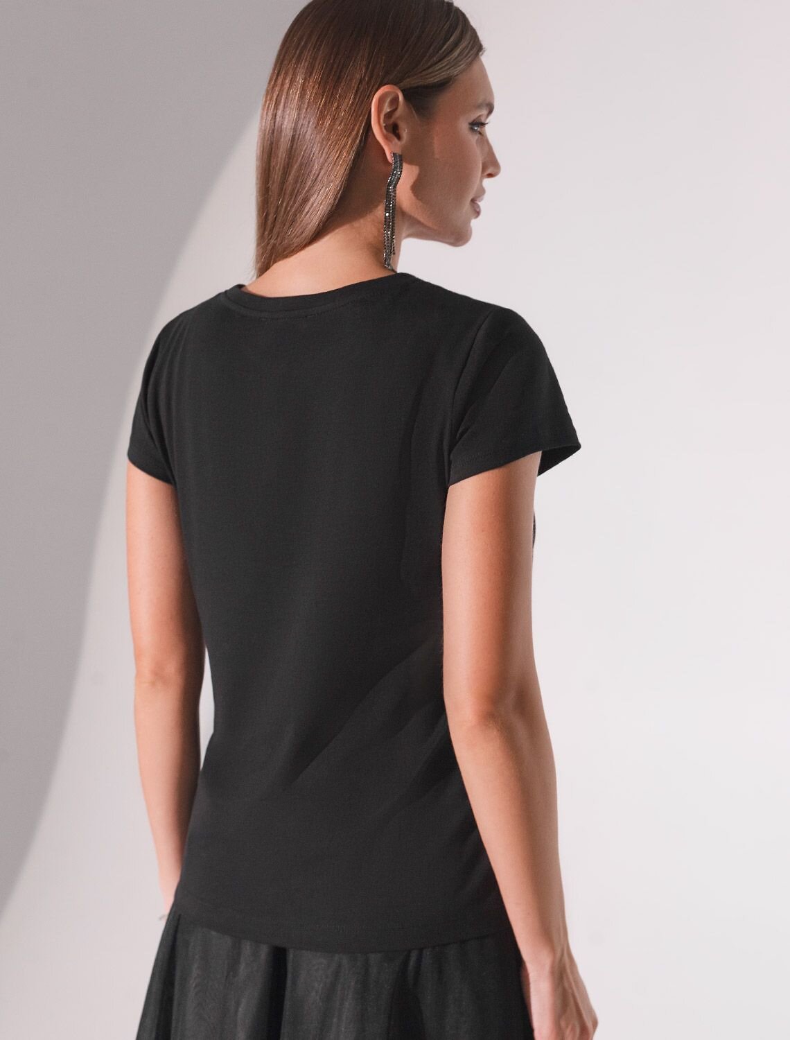 VILATTE Футболка 572873 D49.135 черный_дождь