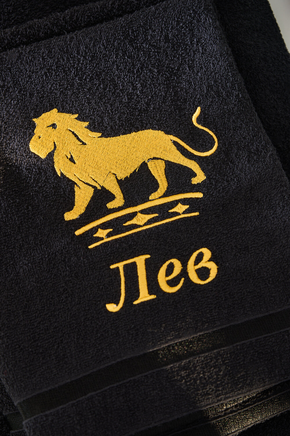 Натали Полотенце 572884 14418 черный+лев