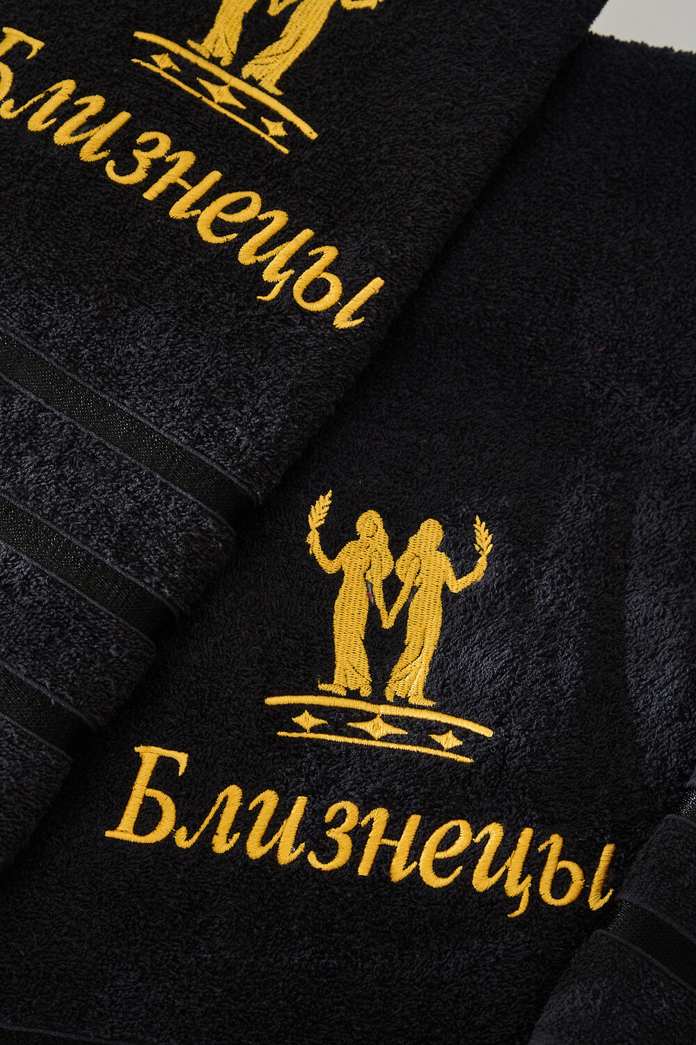 Натали Полотенце 572886 14418 черный+близнецы