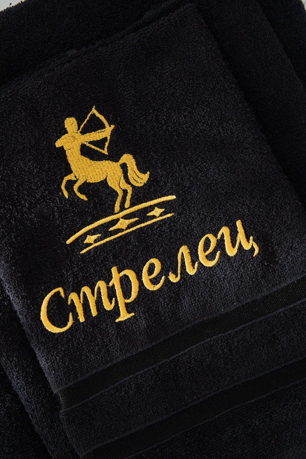 Натали Полотенце 572898 14418 черный+стрелец