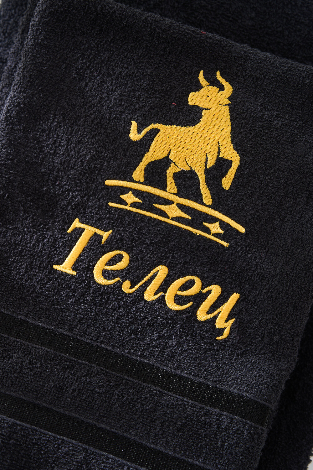 Натали Полотенце 572899 14418 черный+телец