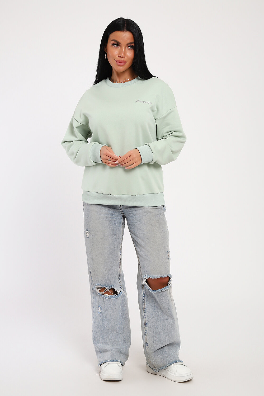 Натали Свитшот 572932 82076 светло-зеленый