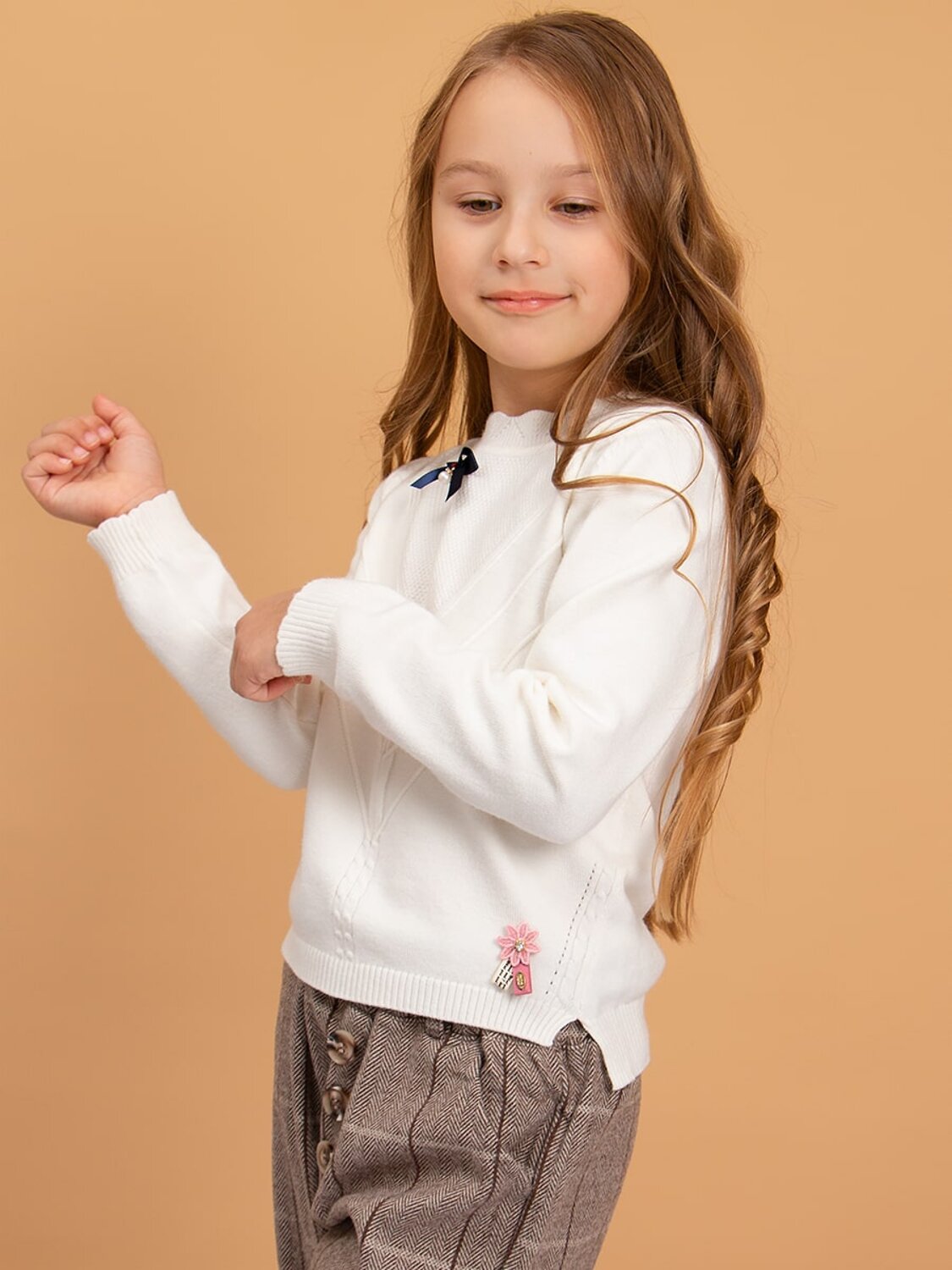 Соль&Перец Джемпер 572938 SP4289BR кремовый