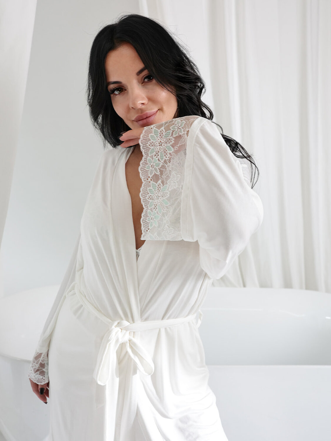 Соль&Перец Халат 572954 SP1608CH белый