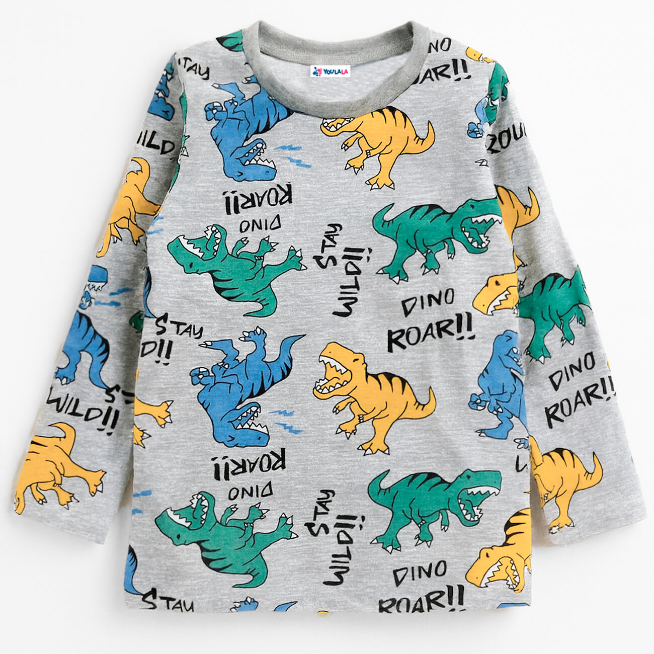 YOULALA Джемпер 572962 0033102907 серый/мультиколор