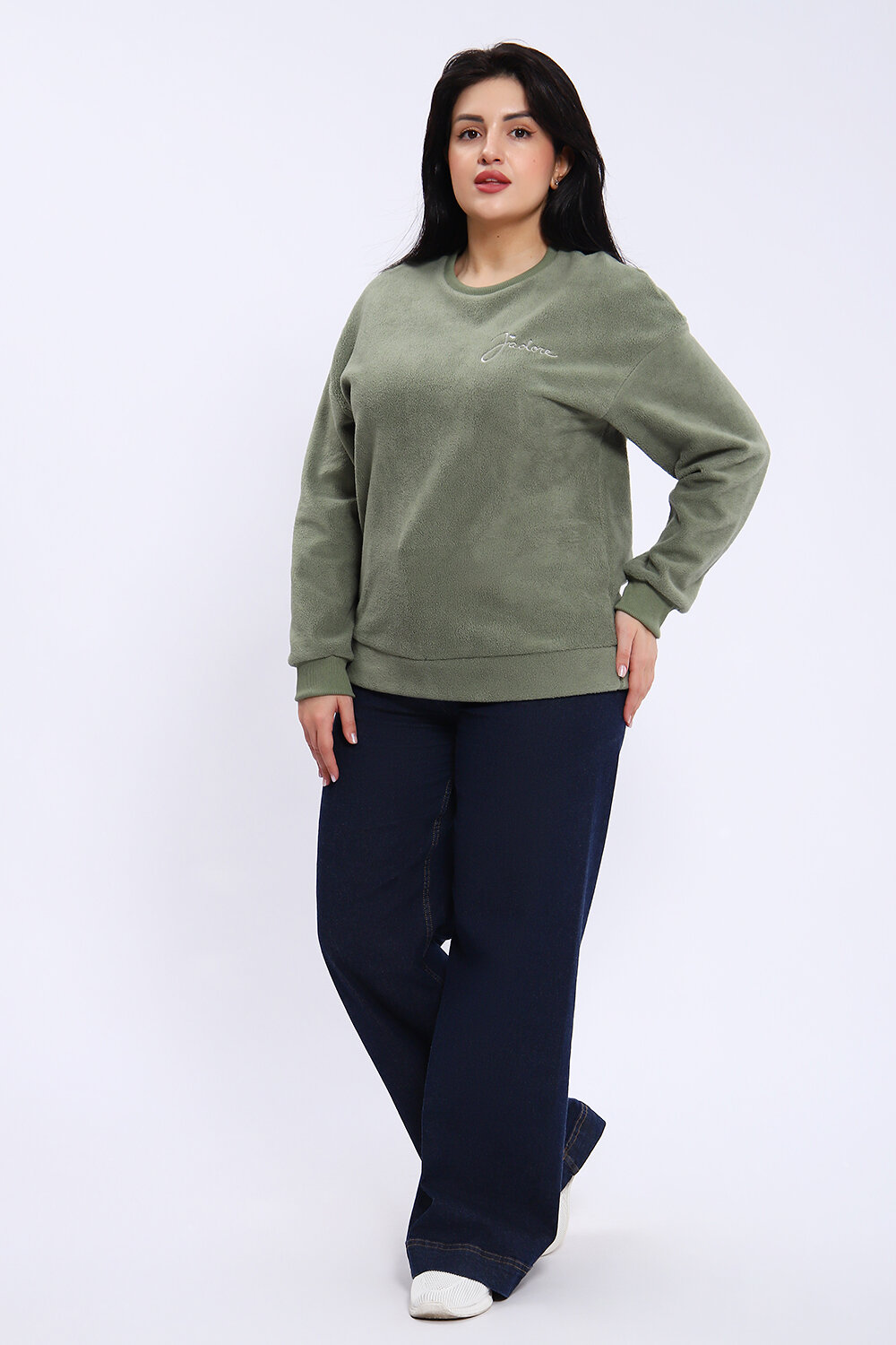 Натали Свитшот 572973 82067 оливковый