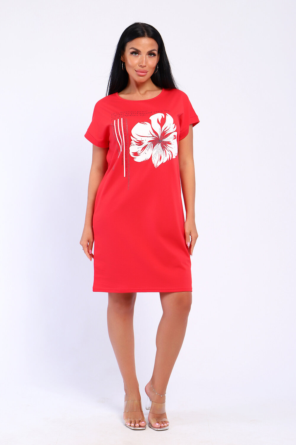 Натали Туника 573001 82058 красный коралл