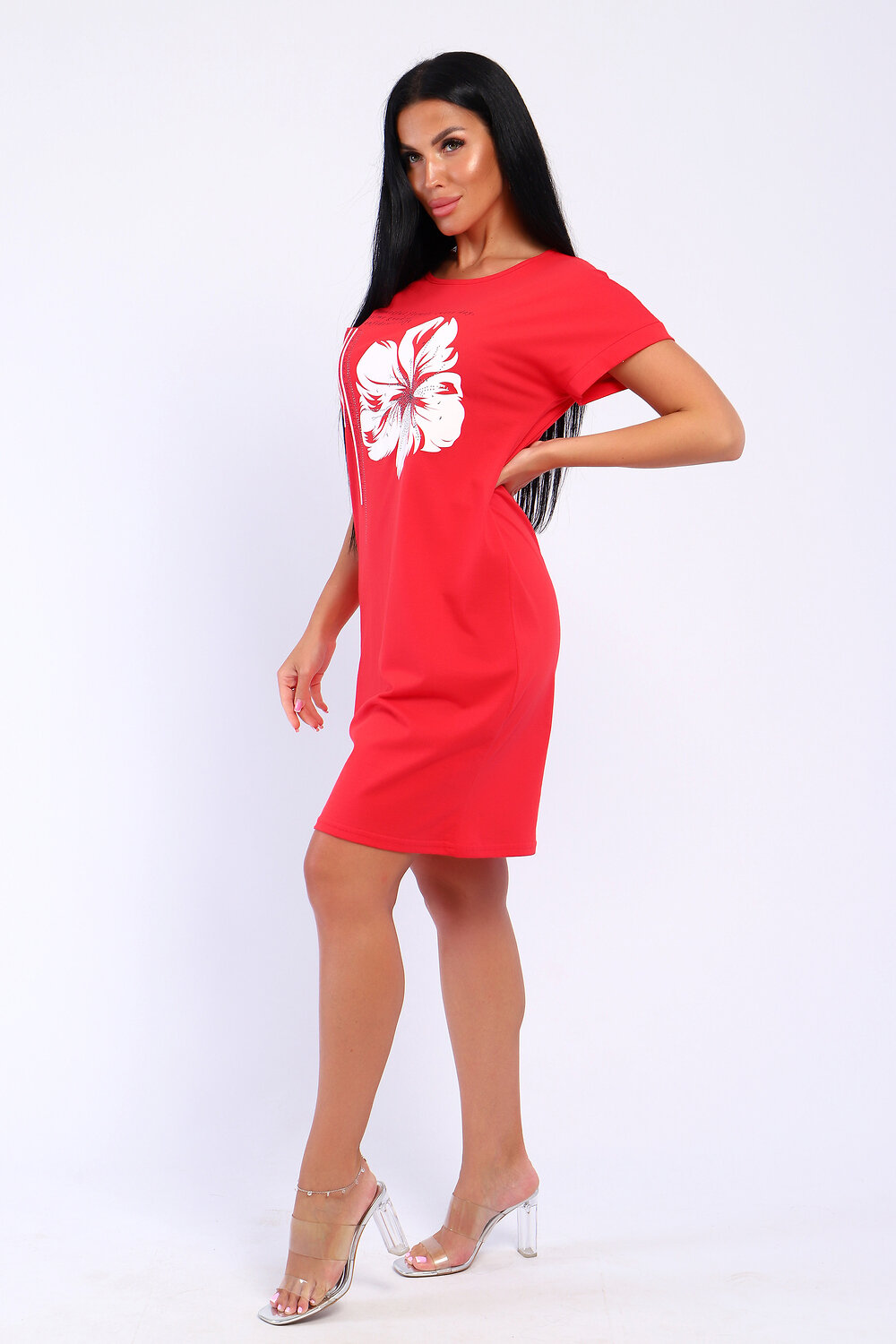 Натали Туника 573001 82058 красный коралл