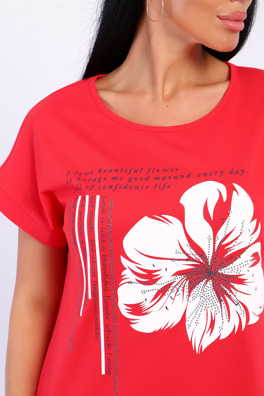 Натали Туника 573001 82058 красный коралл