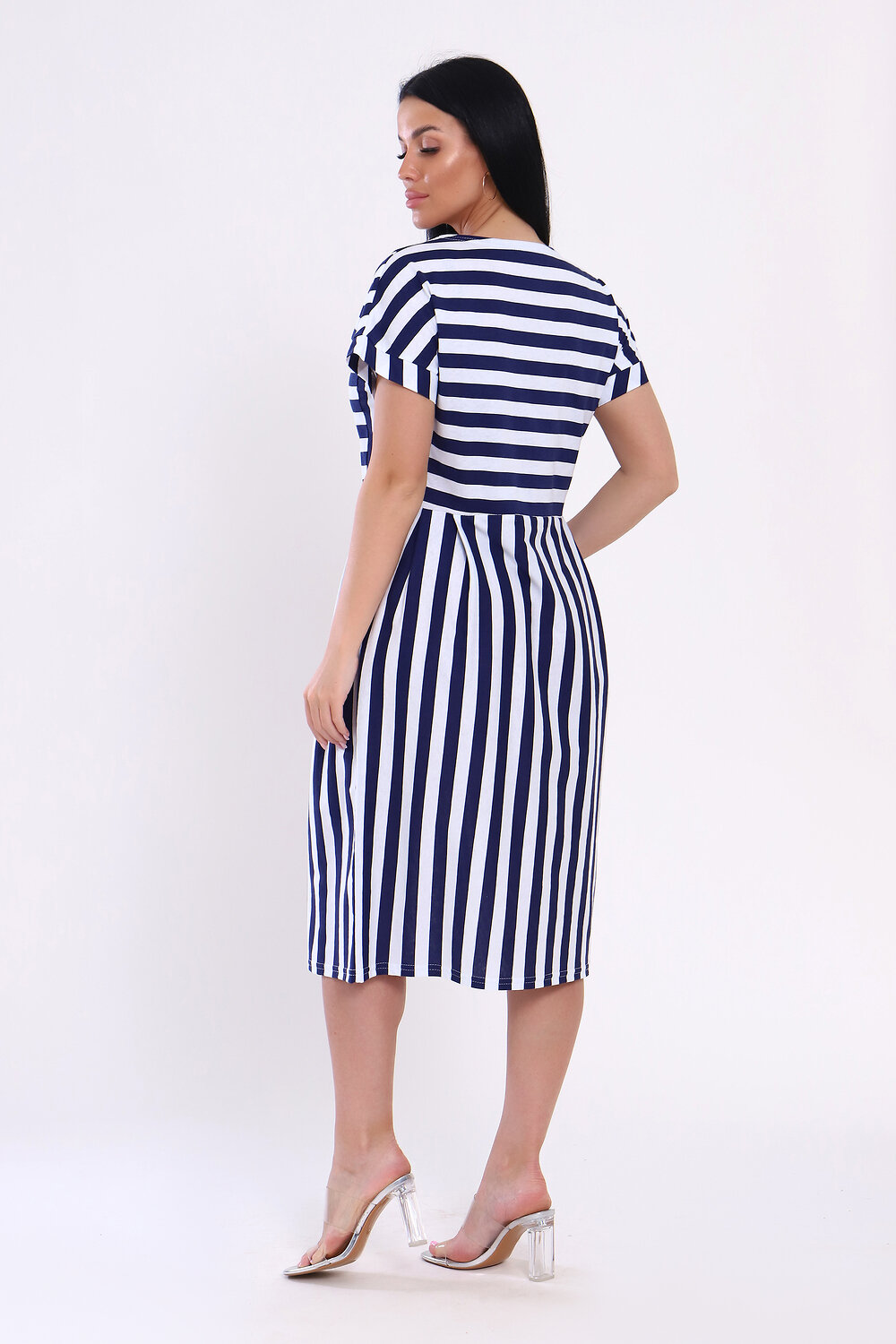 Натали Платье 573003 82054 полоса синяя