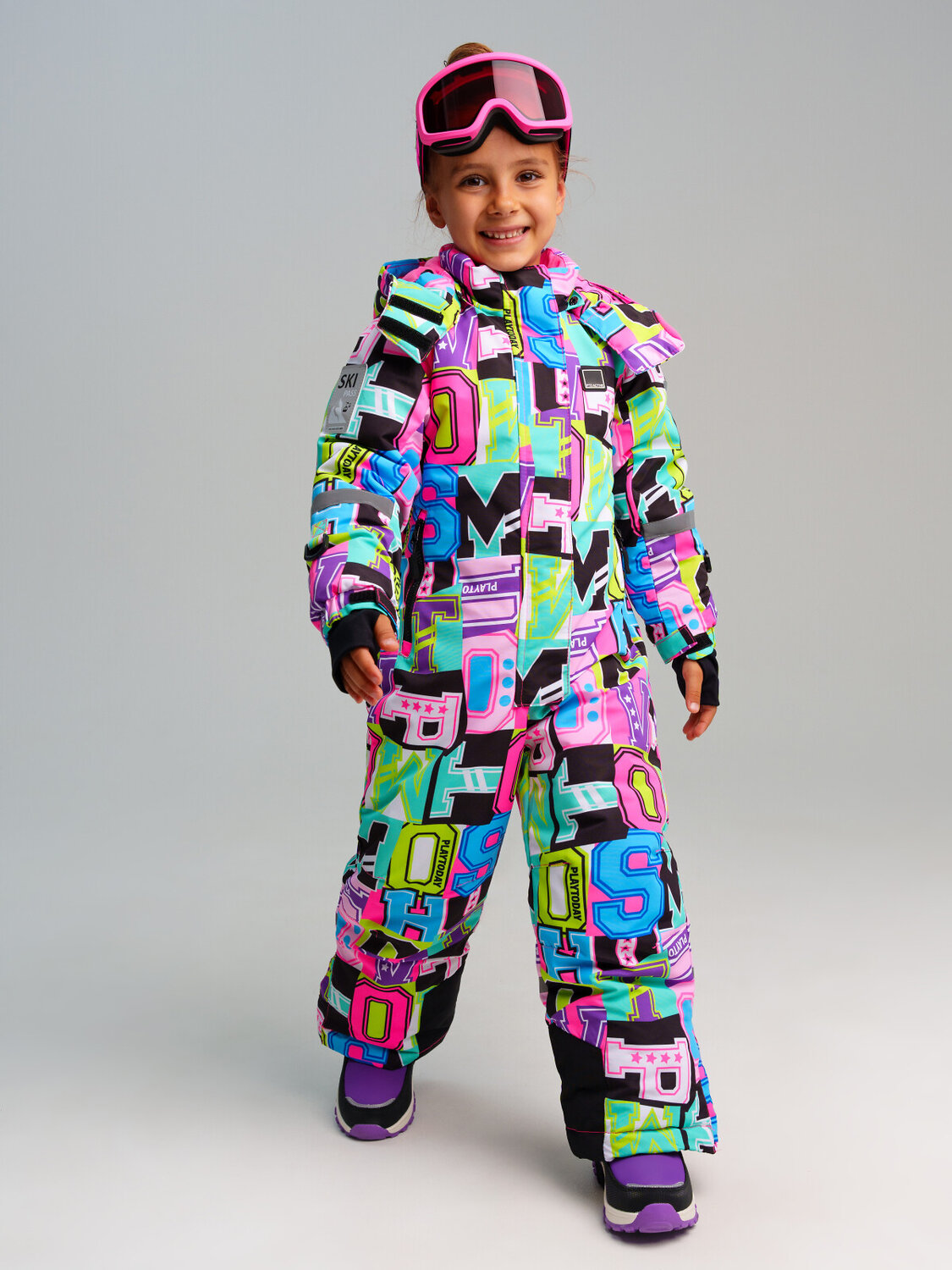 PLAYTODAY Маска горнолыжная 573045 32322288 фуксия