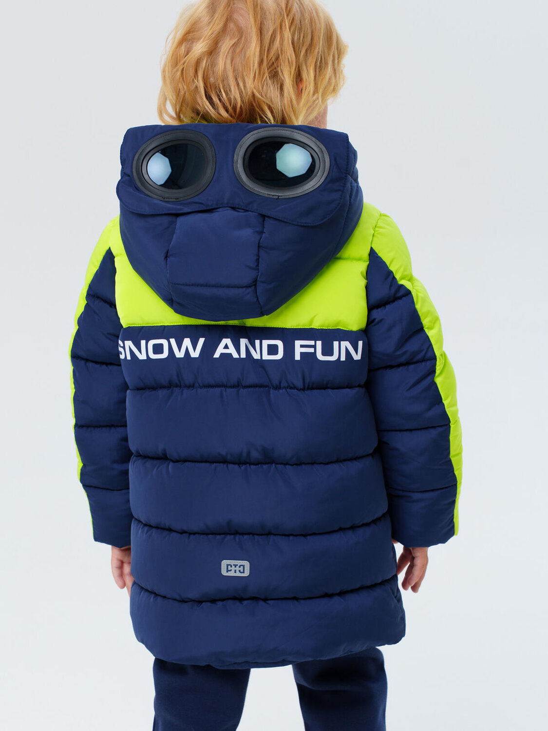 PLAYTODAY Пальто 573079 32512223 тёмно-синий,светло-зеленый,белый