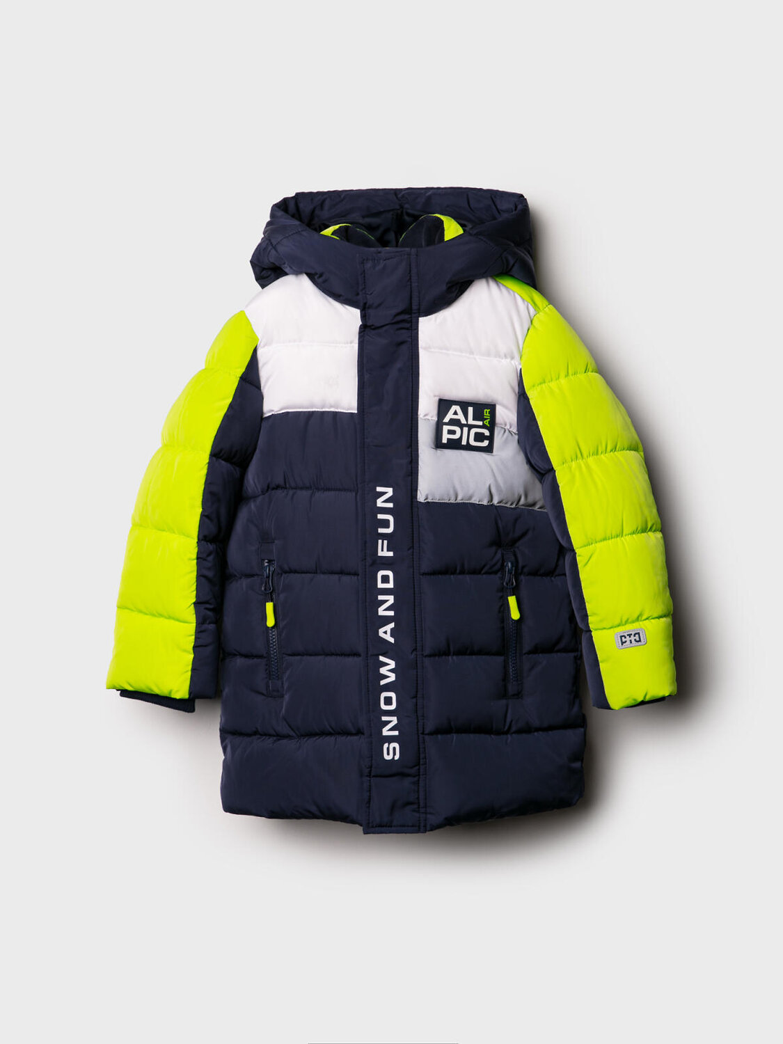 PLAYTODAY Пальто 573079 32512223 тёмно-синий,светло-зеленый,белый