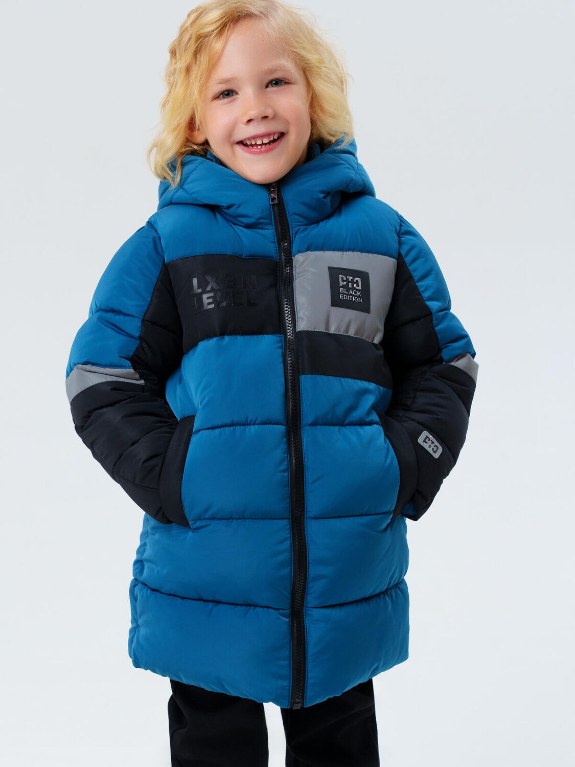 PLAYTODAY Пальто 573080 32512275 тёмно-синий,черный