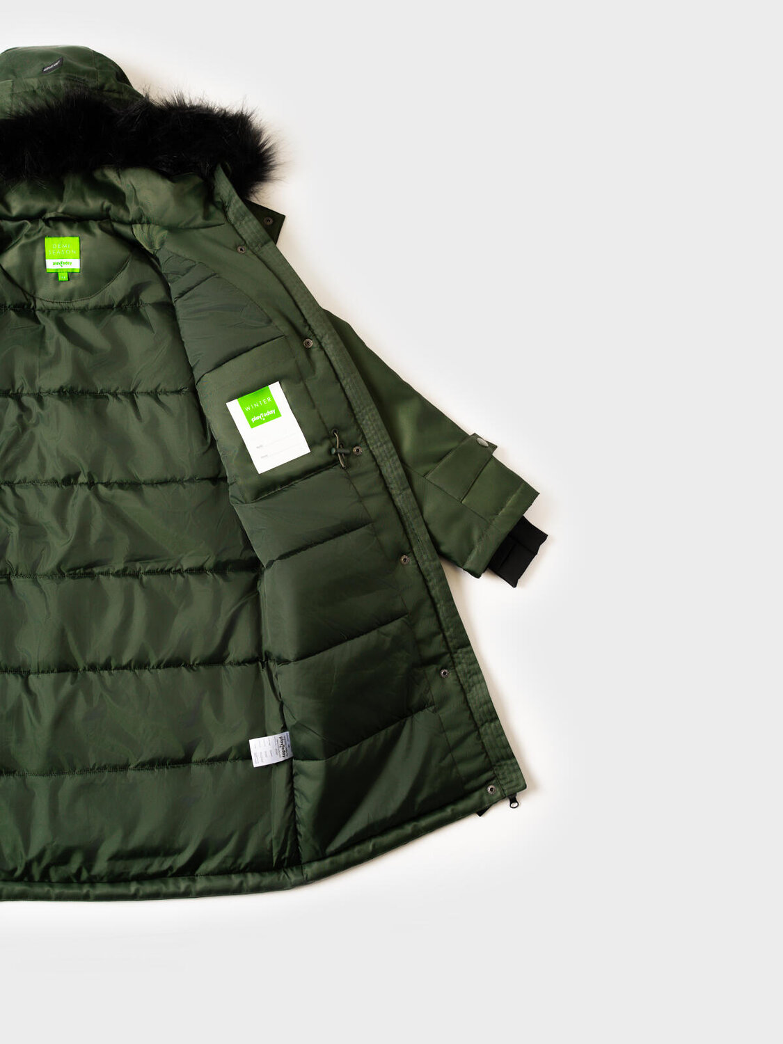 PLAYTODAY Пальто 573088 32521103 темно-зеленый