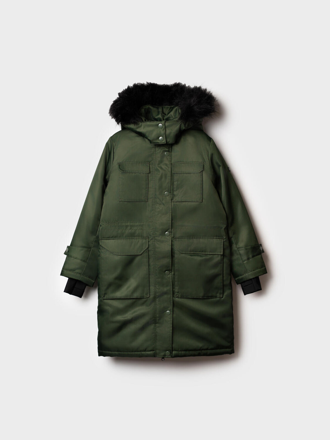 PLAYTODAY Пальто 573088 32521103 темно-зеленый