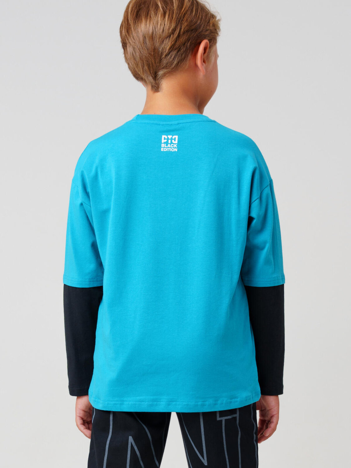 PLAYTODAY Фуфайка 573093 32511460 черный,бирюзовый