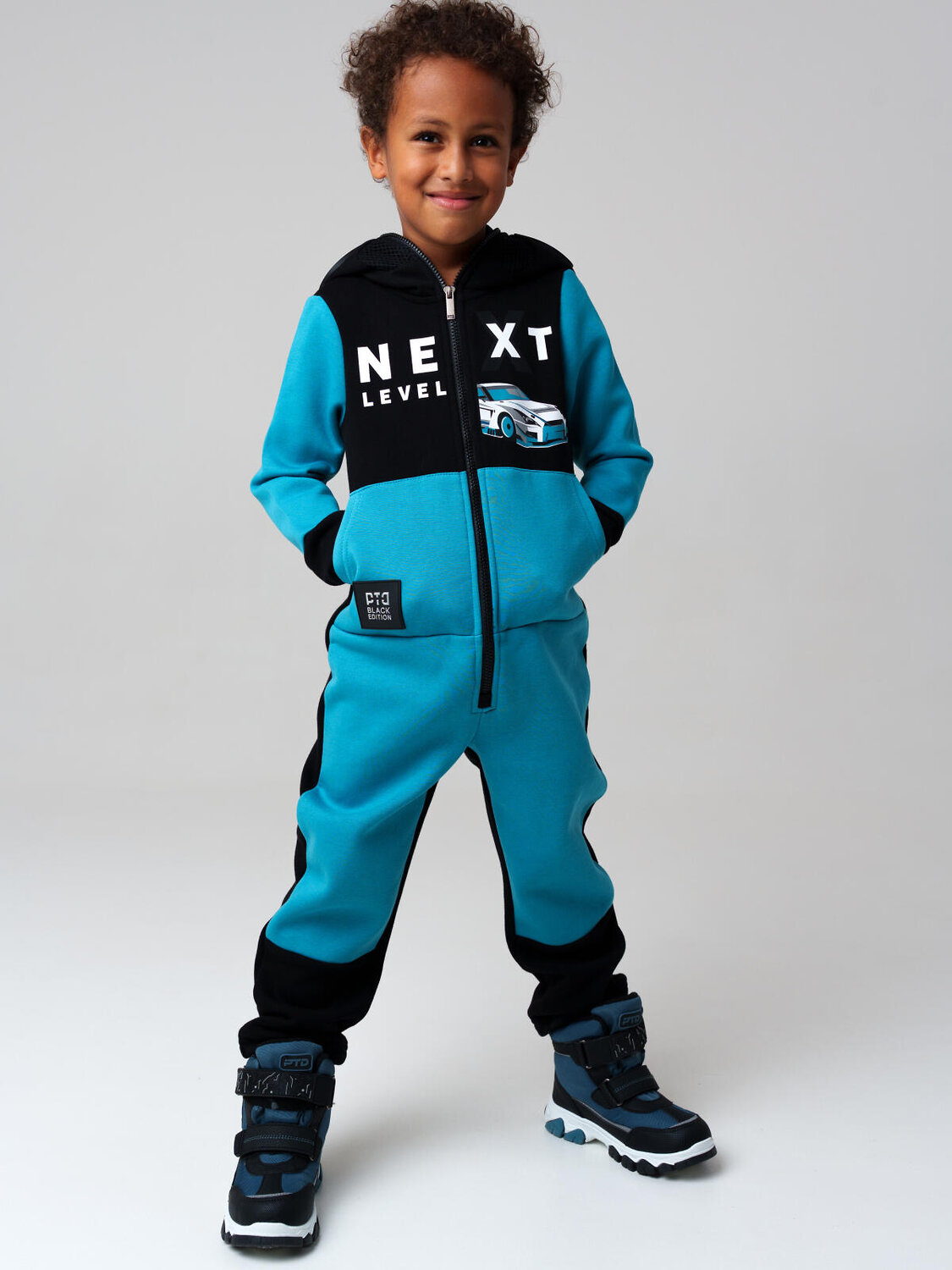 PLAYTODAY Комбинезон 573094 32512294 черный,бирюзовый