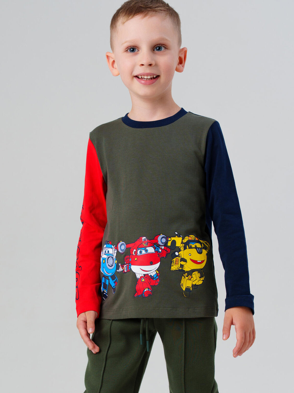 PLAYTODAY Фуфайка 573123 32532014 хаки,тёмно-синий,красный