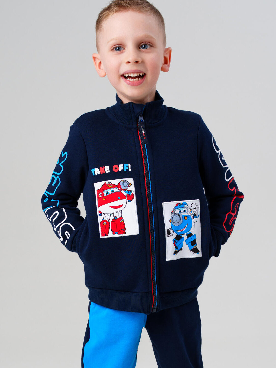 PLAYTODAY Толстовка 573126 32532020 тёмно-синий