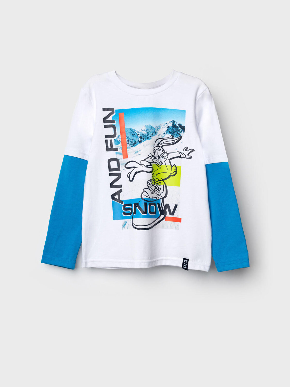 PLAYTODAY Фуфайка 573128 32532031 белый,ярко-синий