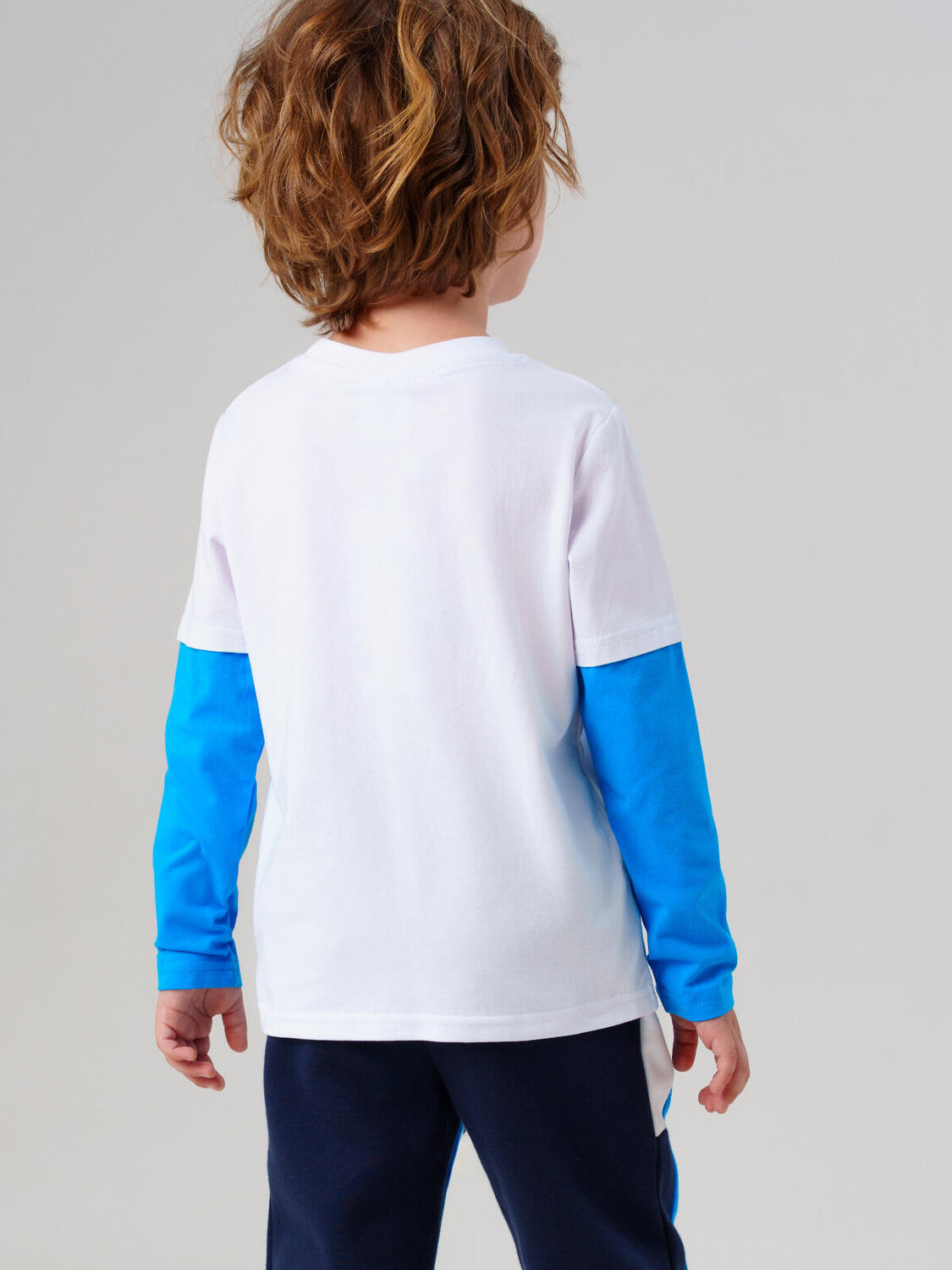 PLAYTODAY Фуфайка 573128 32532031 белый,ярко-синий