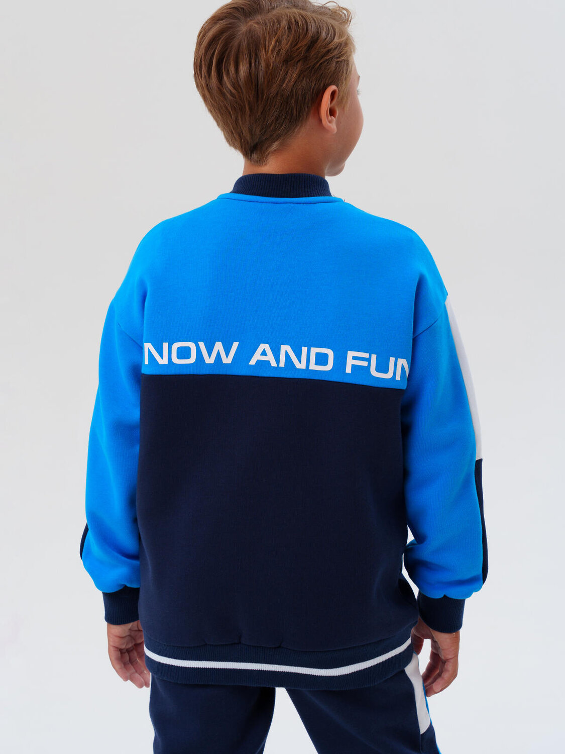 PLAYTODAY Толстовка 573131 32511222 белый,ярко-синий,тёмно-синий