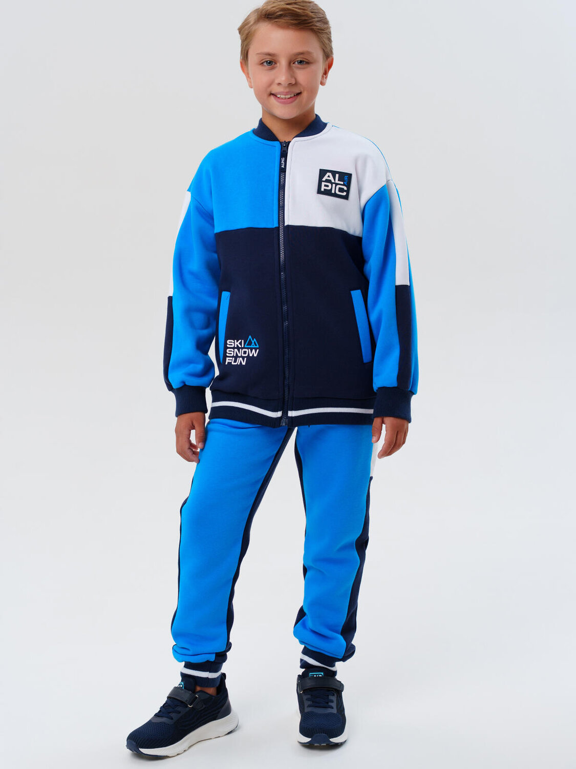 PLAYTODAY Толстовка 573131 32511222 белый,ярко-синий,тёмно-синий