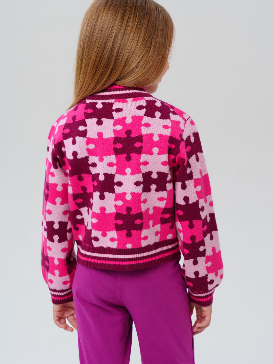 PLAYTODAY Кардиган 573165 32522250 розовый,светло-розовый,бордовый