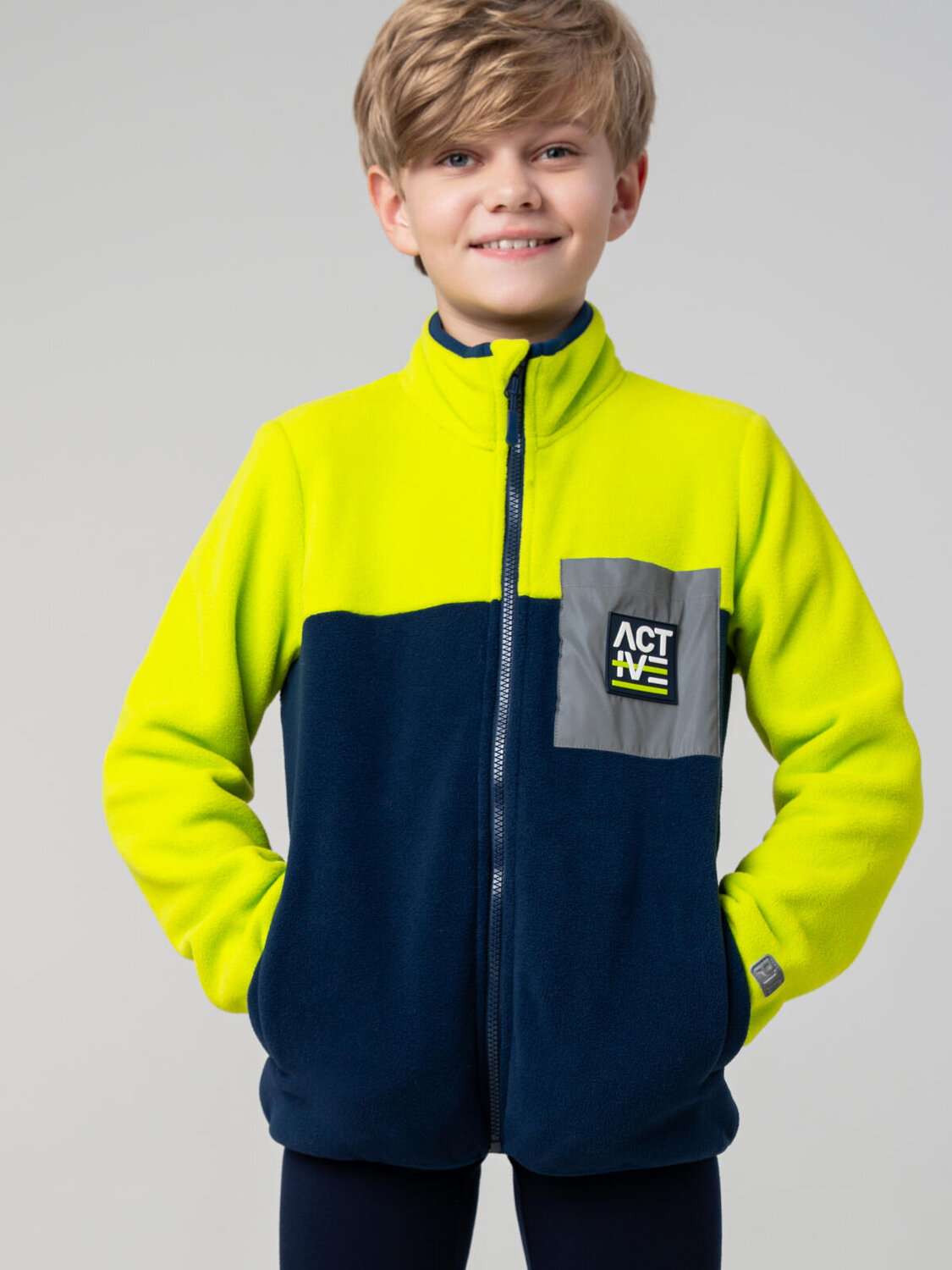 PLAYTODAY Куртка 573178 32511324 серебряный,тёмно-синий,зеленый