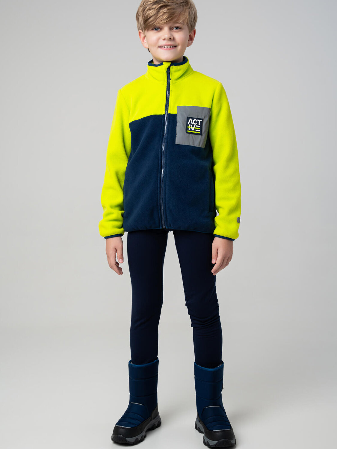 PLAYTODAY Куртка 573178 32511324 серебряный,тёмно-синий,зеленый