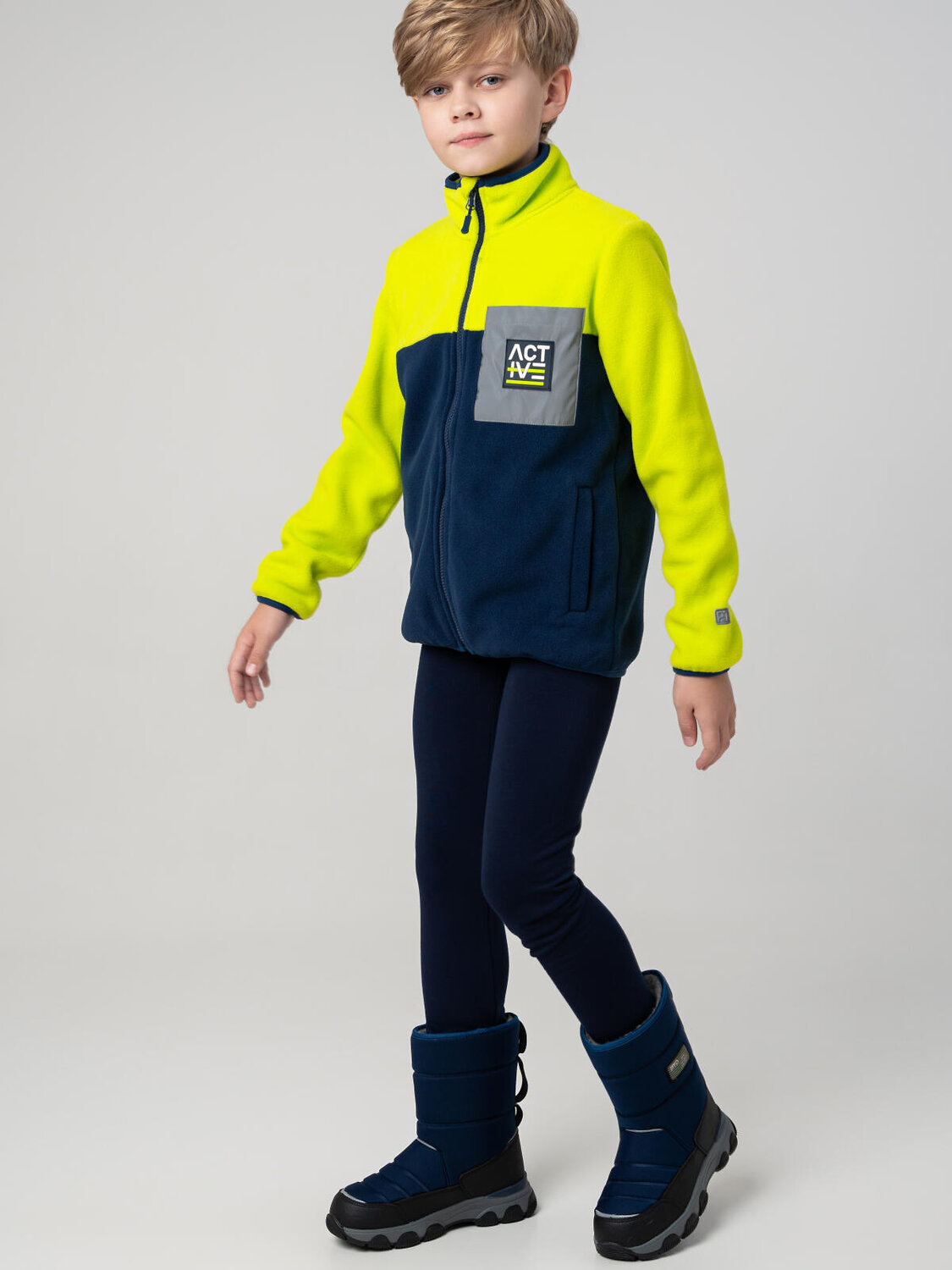 PLAYTODAY Куртка 573178 32511324 серебряный,тёмно-синий,зеленый