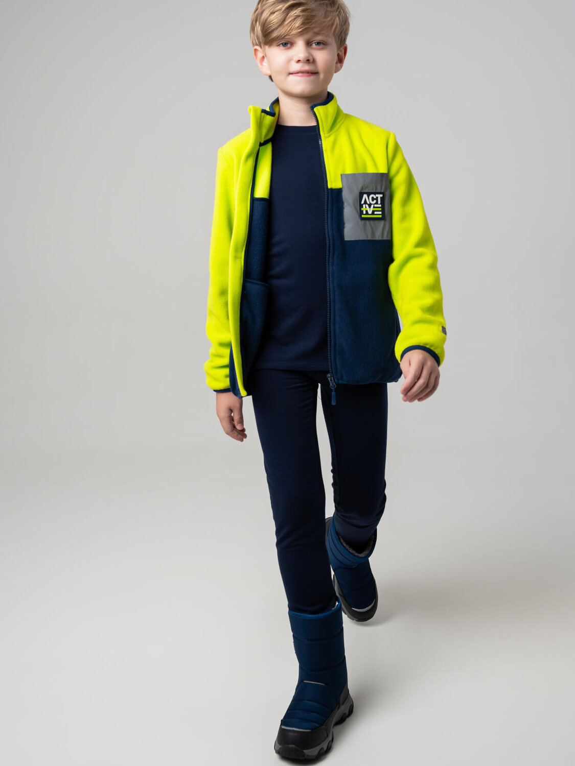 PLAYTODAY Куртка 573178 32511324 серебряный,тёмно-синий,зеленый