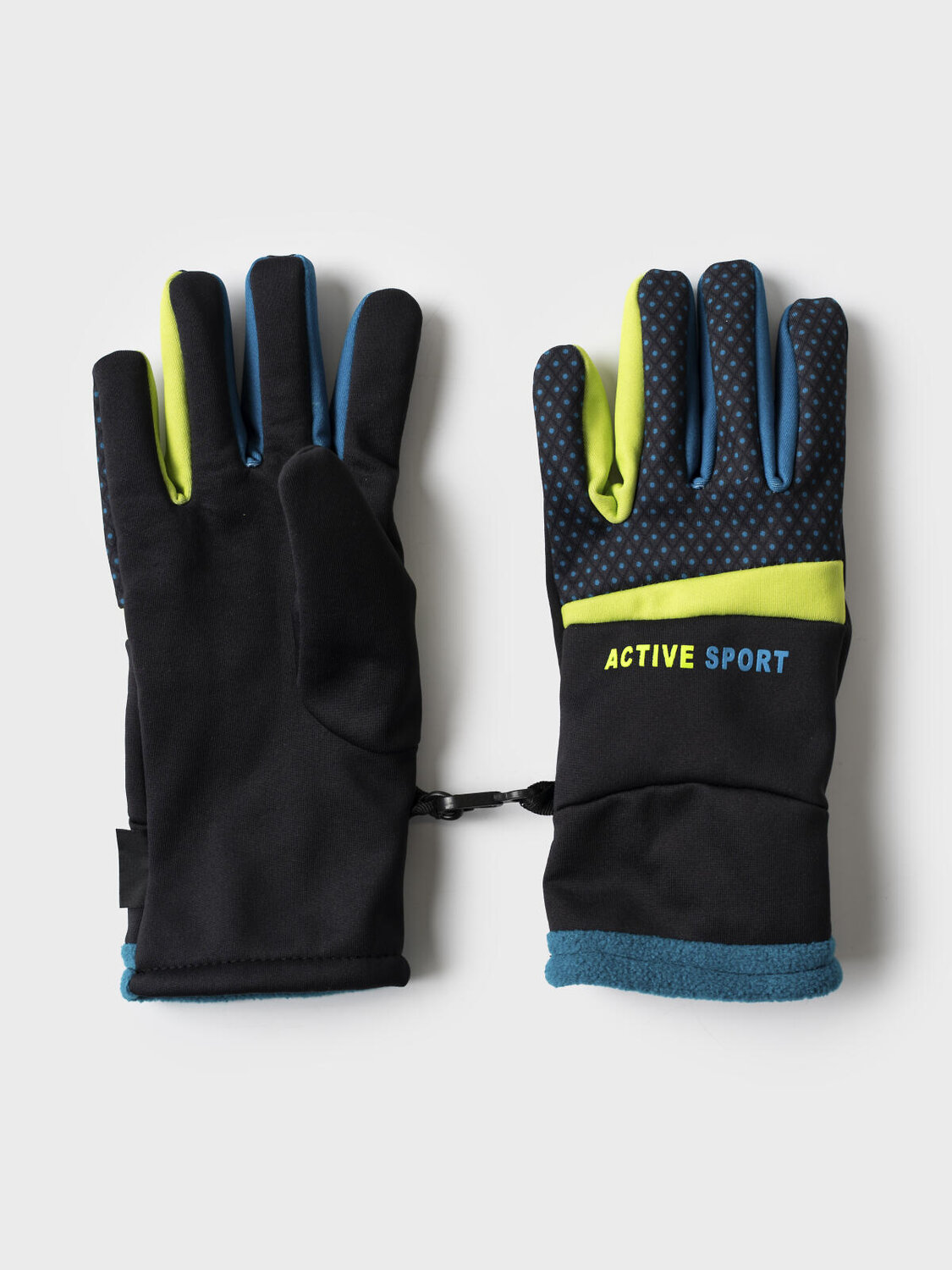 PLAYTODAY Перчатки 573223 32511053 черный,зеленый,бирюзовый