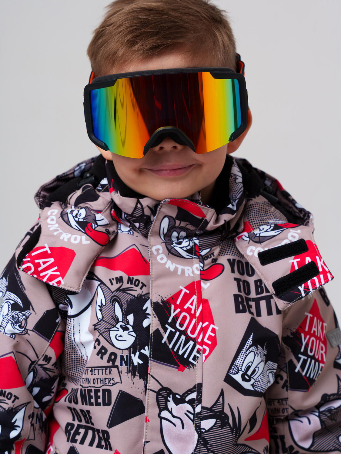 PLAYTODAY Маска горнолыжная 573246 32512800 черный,оранжевый