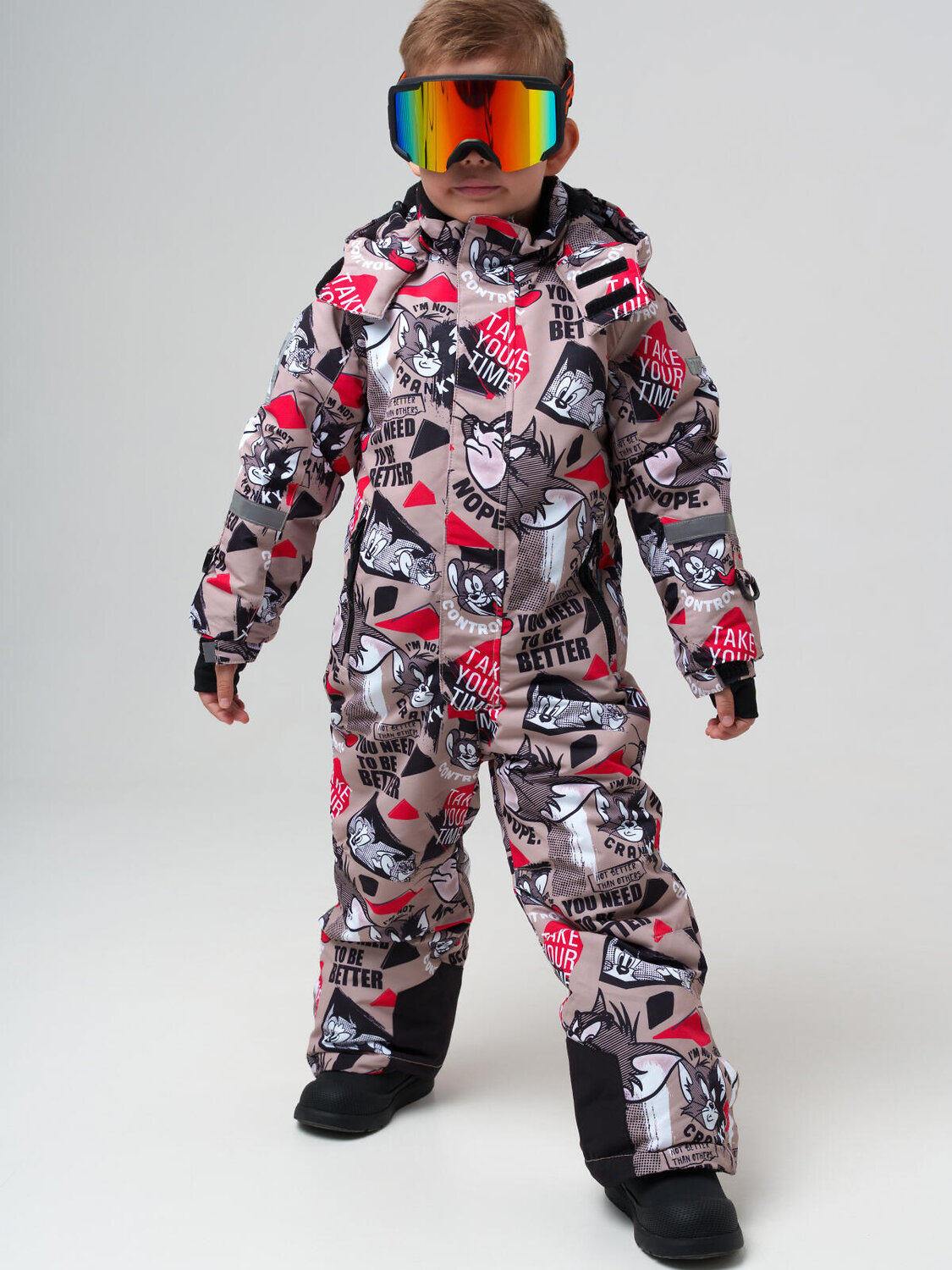 PLAYTODAY Маска горнолыжная 573246 32512800 черный,оранжевый