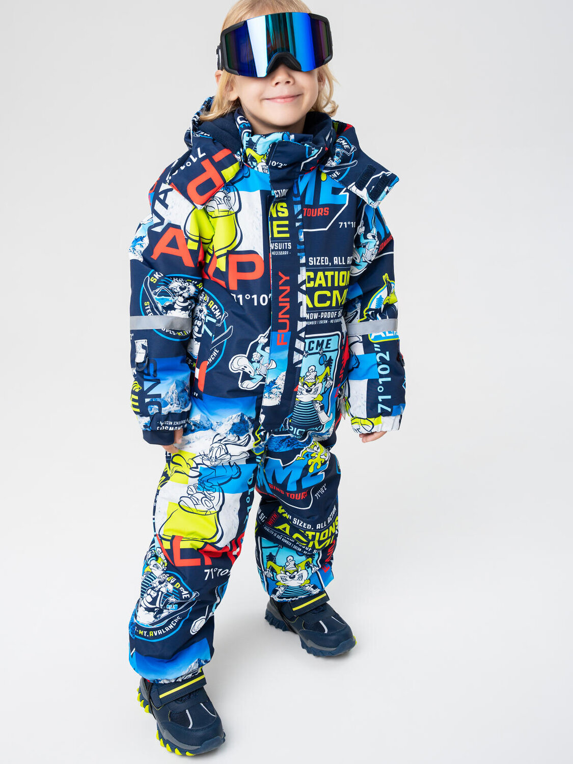 PLAYTODAY Маска горнолыжная 573247 32512808 черный,синий