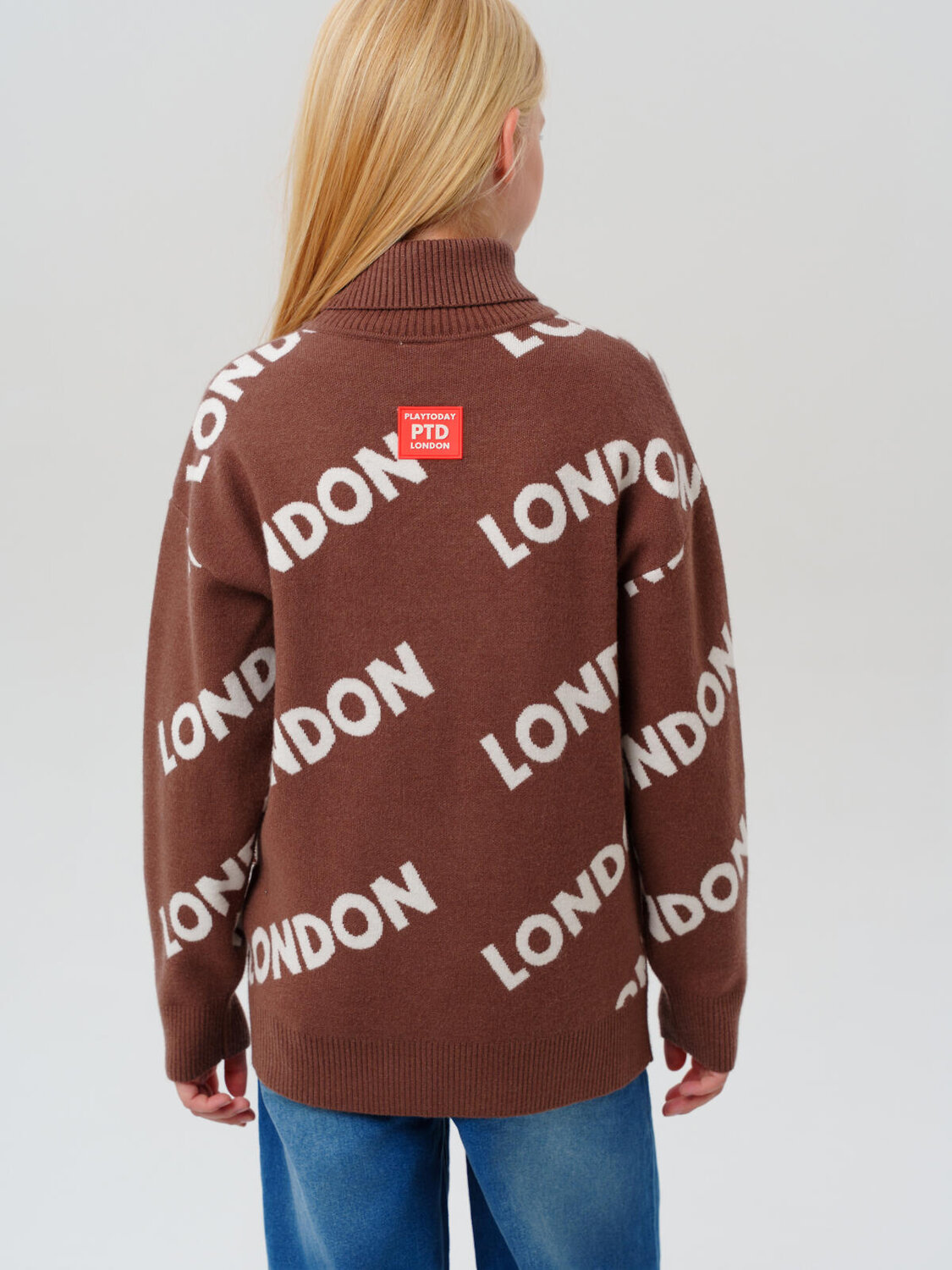 PLAYTODAY Свитер 573262 32521478 коричневый,белый