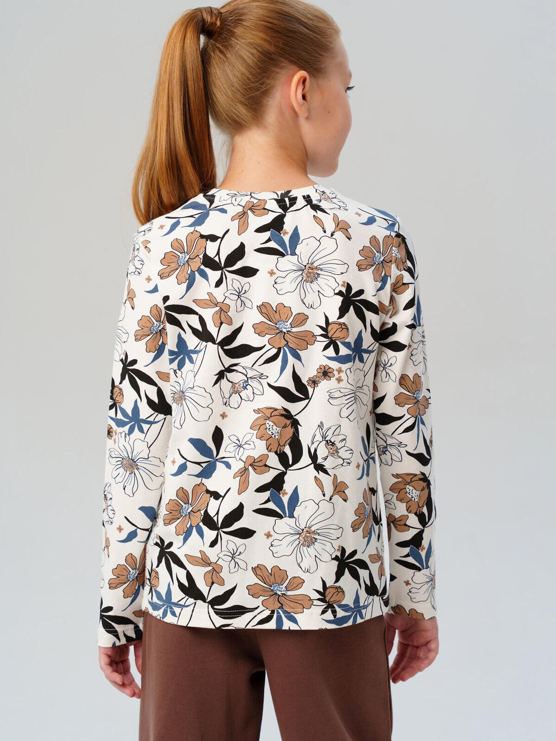 PLAYTODAY Фуфайка 573264 32521383 белый/коричневый