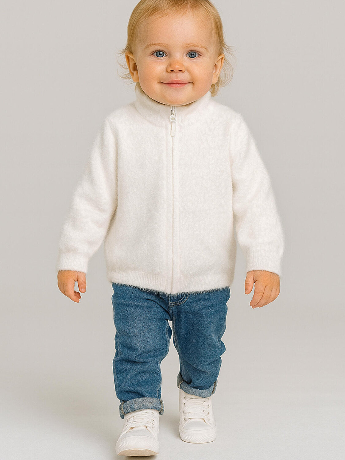 PLAYTODAY Кардиган 573276 32523043 молочный