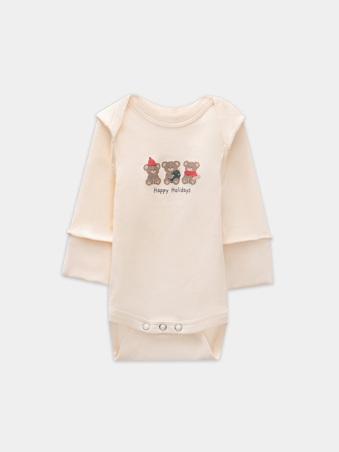 MARK FORMELLE Боди детское 573280 13016-1-2 сливочное масло +НГ мишутки на бежевом