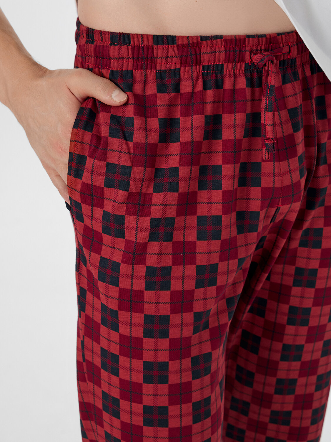 MARK FORMELLE Брюки 573289 581133 черная клетка на бордовом