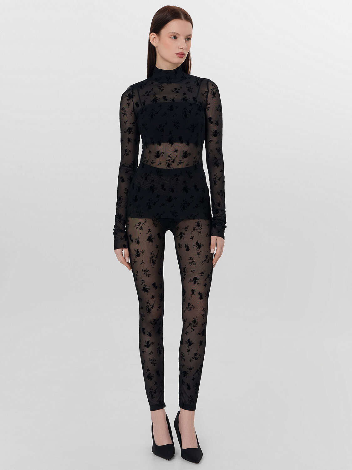 MARK FORMELLE Джемпер 573303 122845 цветы на черном