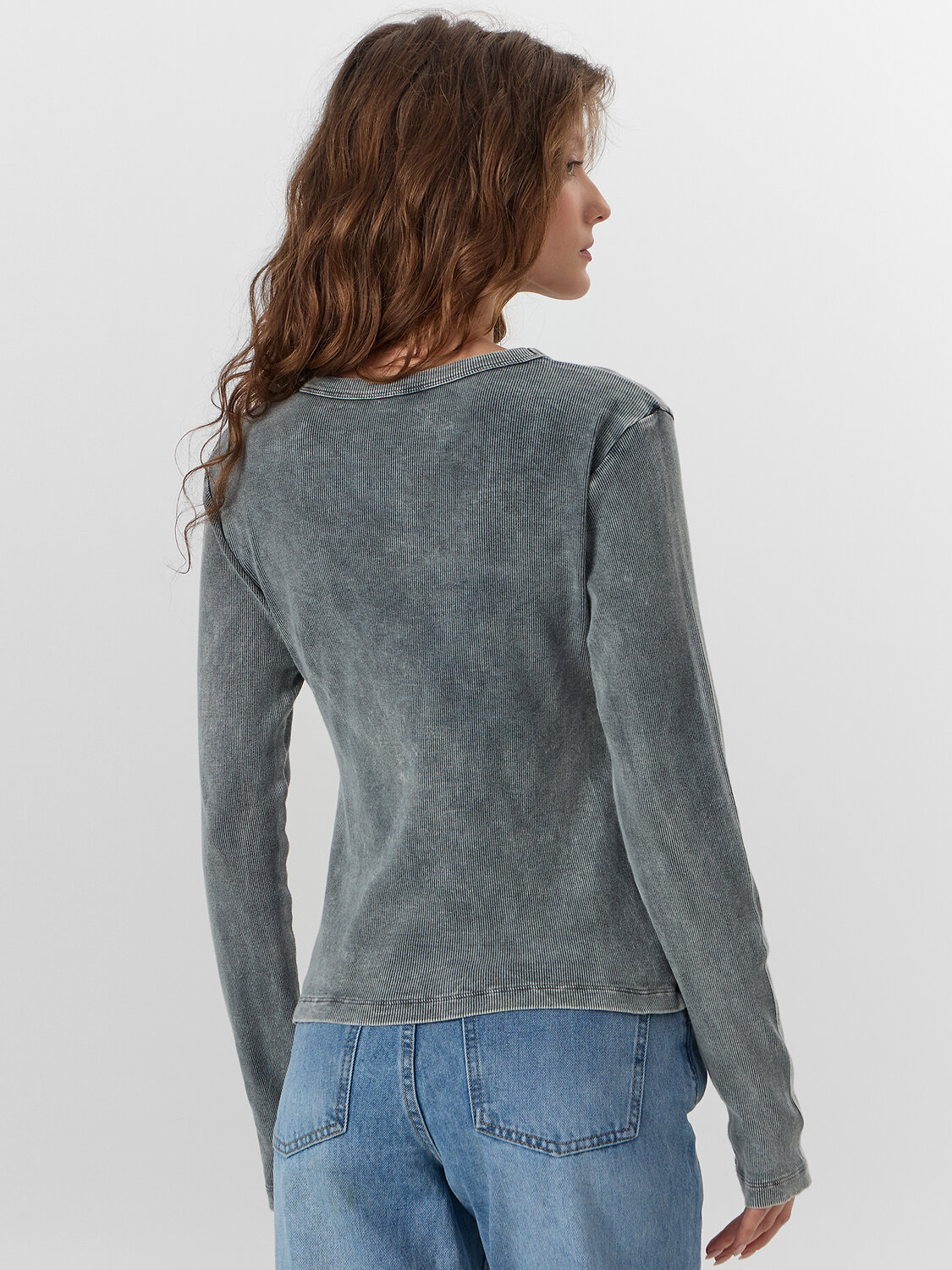 MARK FORMELLE Джемпер 573304 122986 ACID WASH металлический