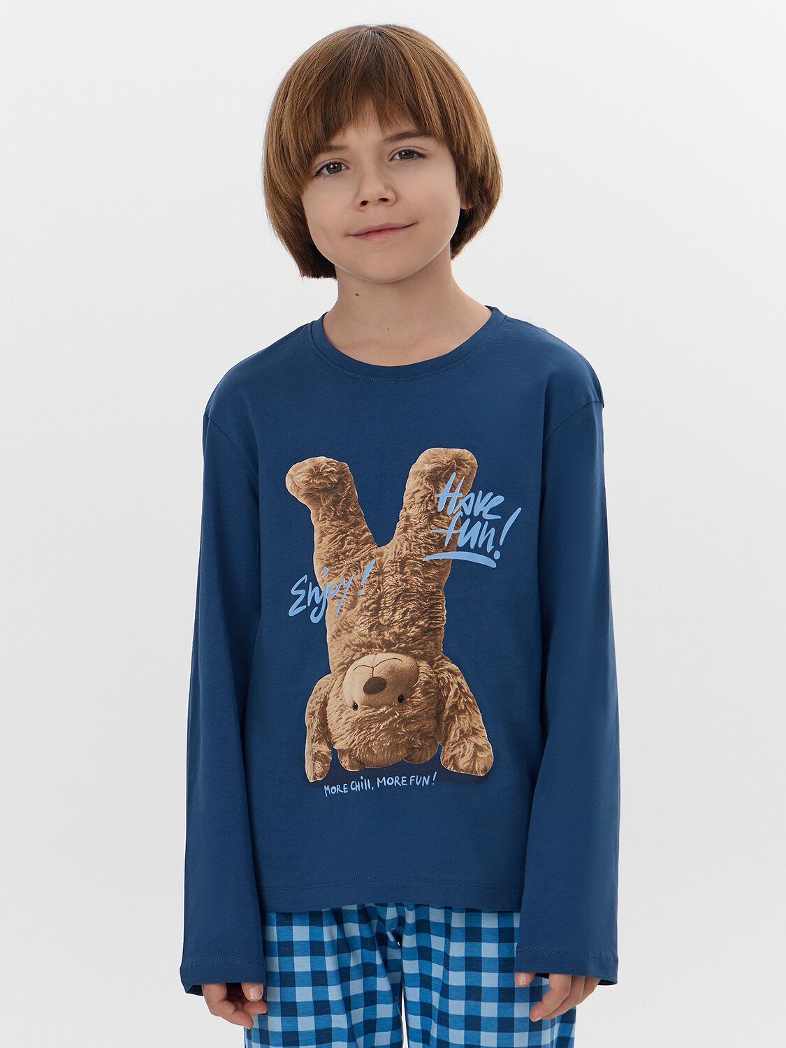 MARK FORMELLE Комплект 573308 563323 полуночно -синий +сине -голубая клетка