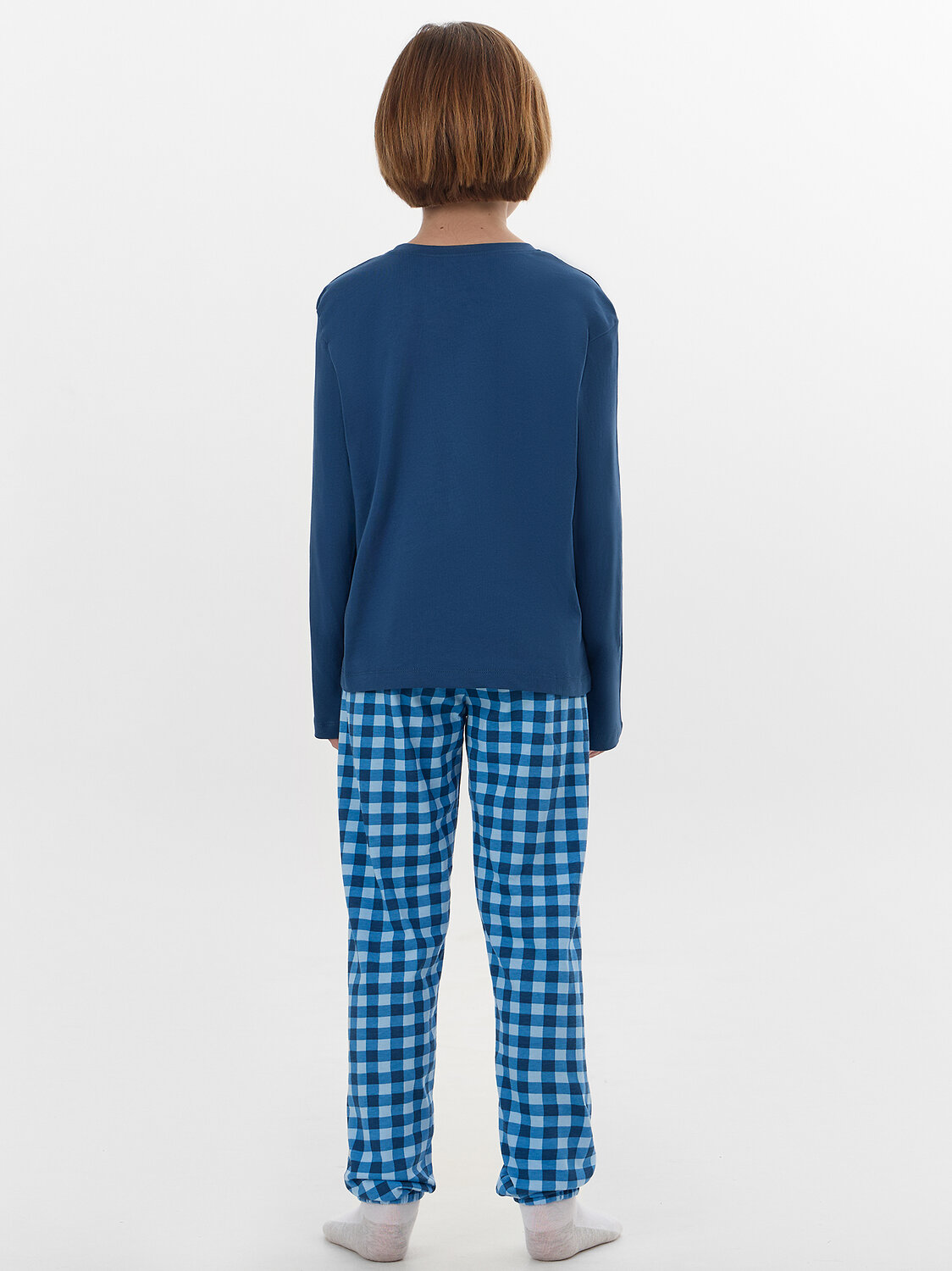 MARK FORMELLE Комплект 573308 563323 полуночно -синий +сине -голубая клетка