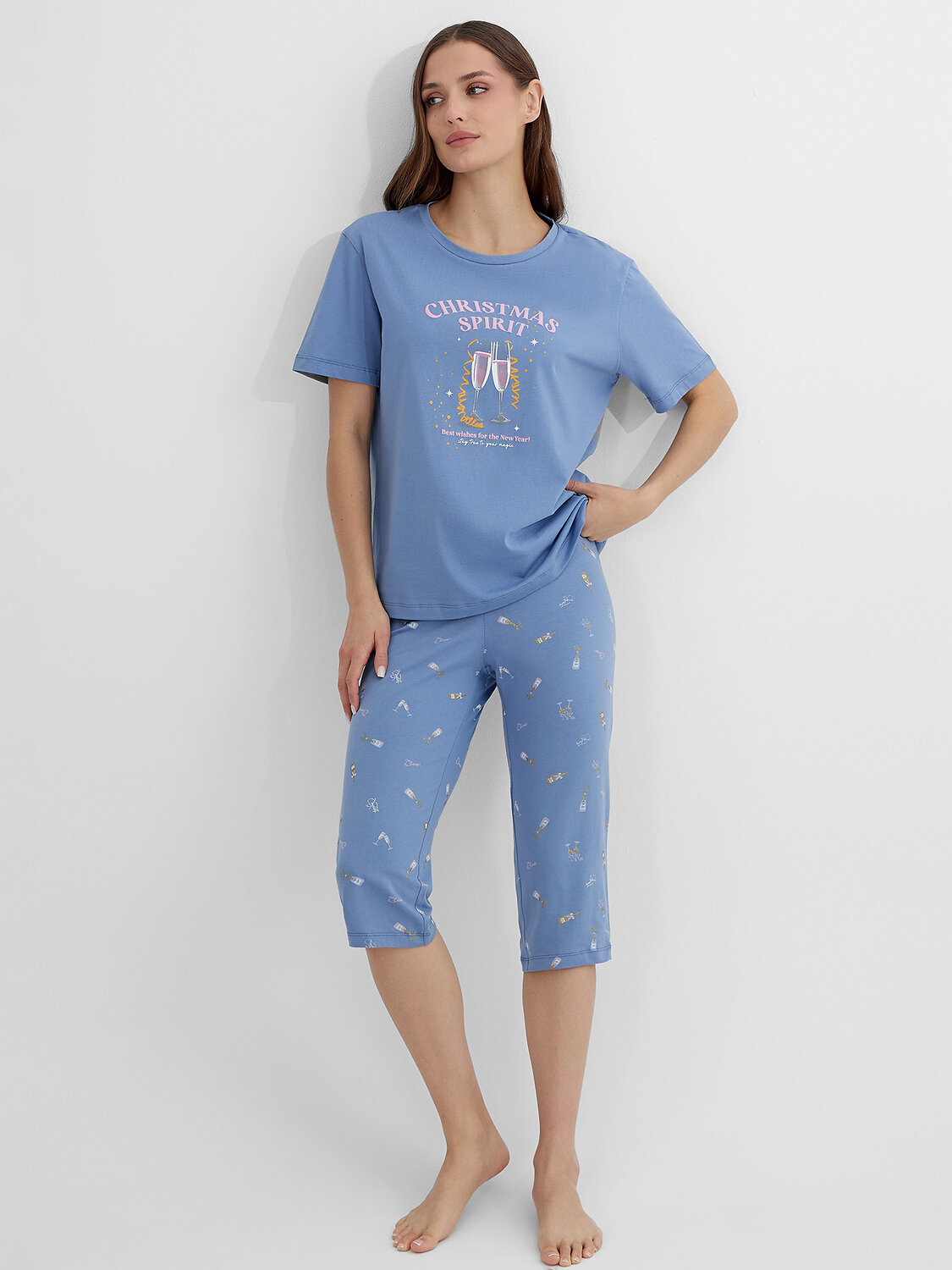 MARK FORMELLE Комплект 573323 592370 синий +бокальчики на синем