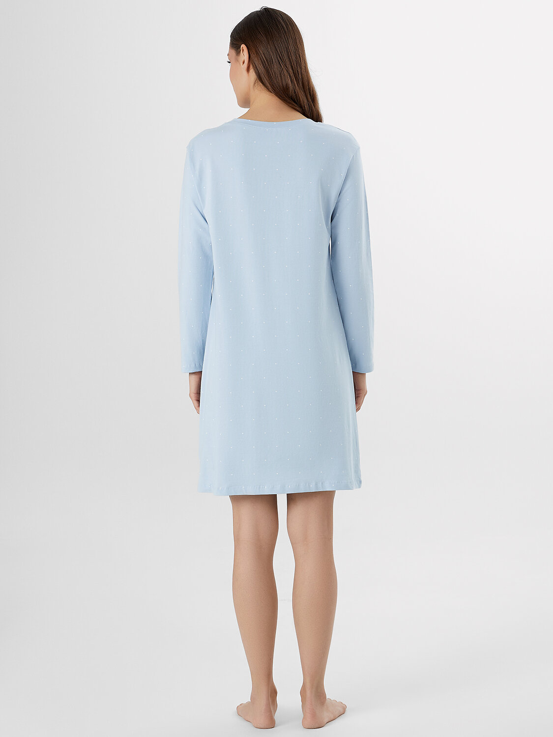 MARK FORMELLE Платье 573348 572388 горошек на голубом