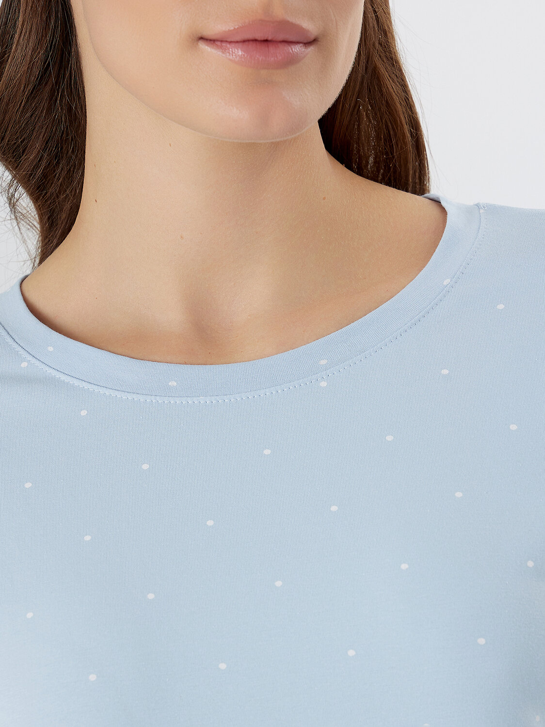 MARK FORMELLE Платье 573348 572388 горошек на голубом