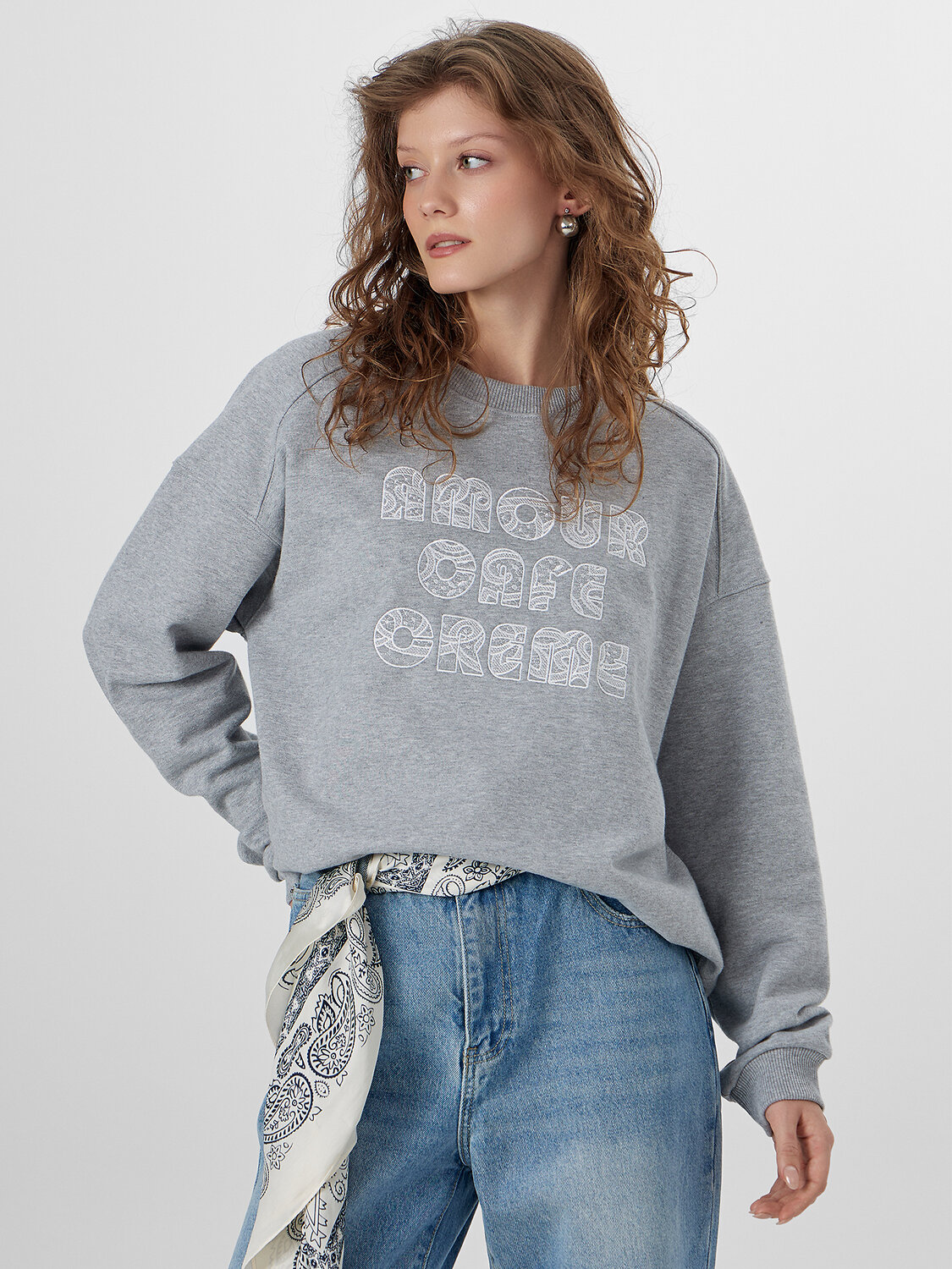 MARK FORMELLE Свитшот 573365 122969 серый меланж